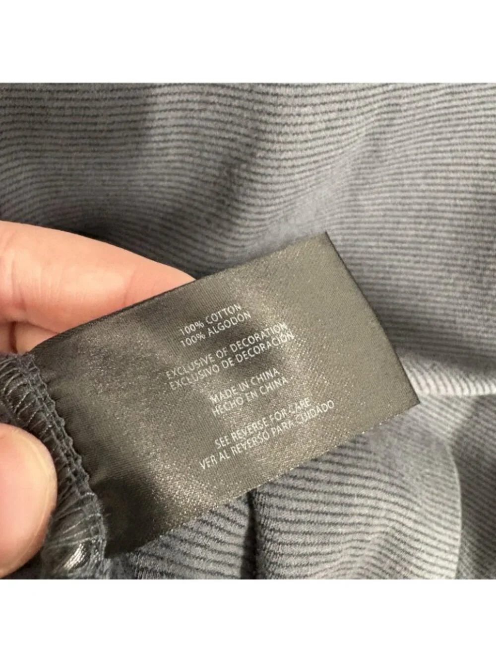 Banana Republic Men XXL Gray Striped Short Sleeve Luxe Touch Performance Tee